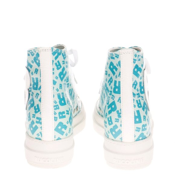 RUCOLINE Italy NEW LEATHER SNEAKERS EU 39 US ~9 MONOGRAM LOGO RARE $390 SUBLIME - Picture 3 of 6